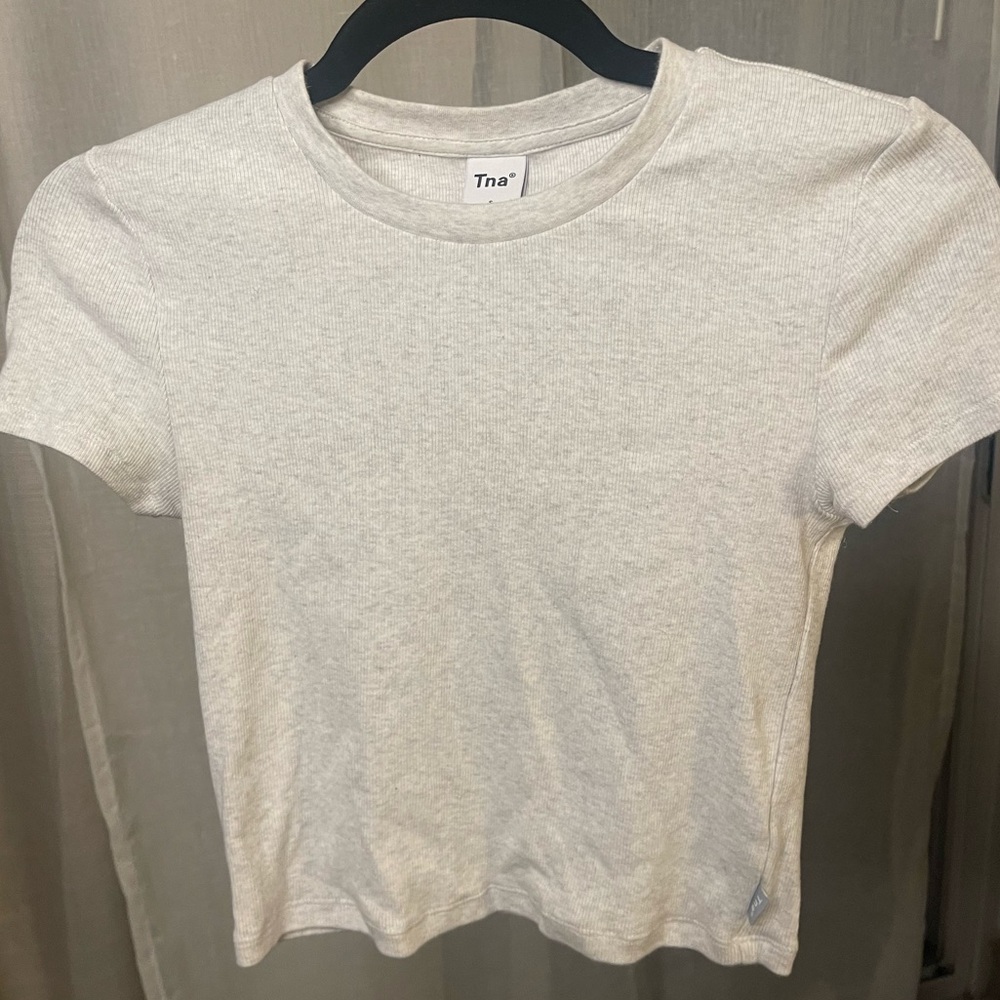 Aritzia TNA Ribbed Waist T-Shirt